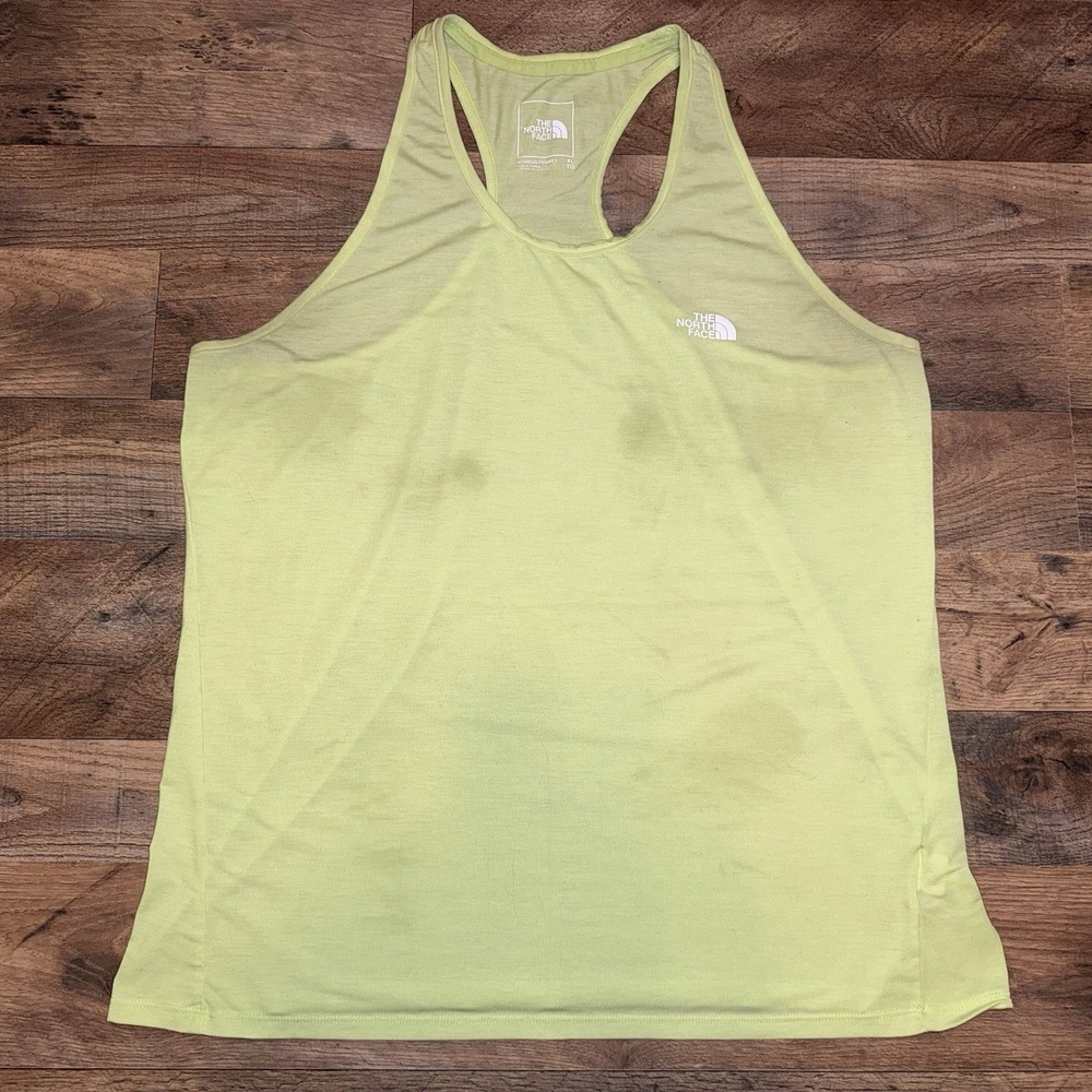 The North Face Tank Top Womens XL Lime‎ Green Fair Racerback Activewear